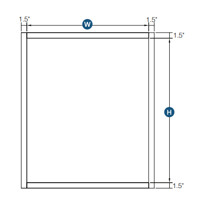 Brooklyn Slate Double Door Wall Cabinet - 27