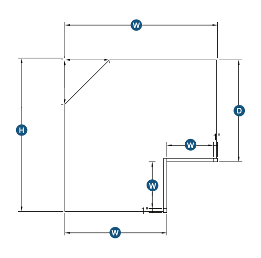 Brooklyn Slate Wall Easy Reach 24
