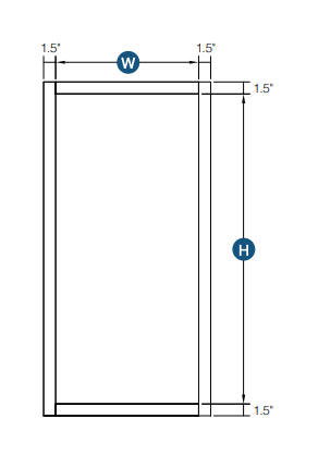 Brooklyn Slate Single Door Wall Cabinet - 18
