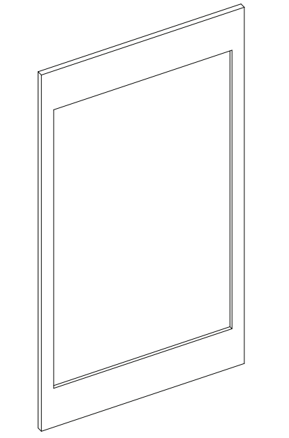 Brooklyn Slate Oven Cabinet Overlay Panel - 33" W x 55" H
