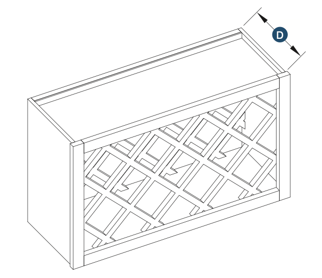 Brooklyn Slate Wine Rack - 30" W x 18" H x 12" D