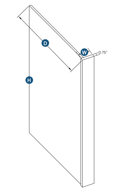 Brooklyn Slate Dish Washer End Panel