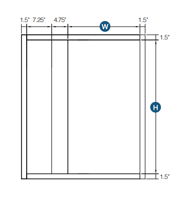 Brooklyn White Blind Wall Cabinet - 36