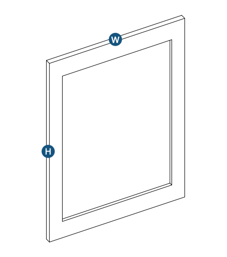 Brooklyn White Decorative Wall Panel - 12" W x 30" H