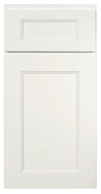 Brooklyn White Vanity Sink Base Left Drawer Stacking Cabinet - 30