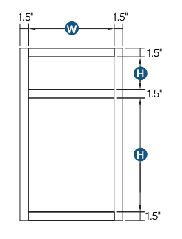 Brooklyn White Single Door Standard Base Cabinet - 15
