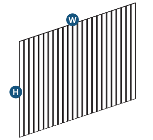 Brooklyn White Bead Board - 48" W x 42" H x 0.25" D