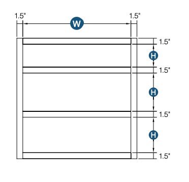Brooklyn White Vanity Drawer Base - 15