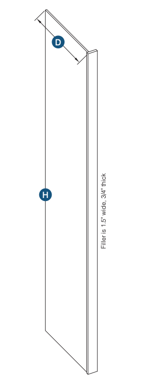 Brooklyn White Tall End Panel