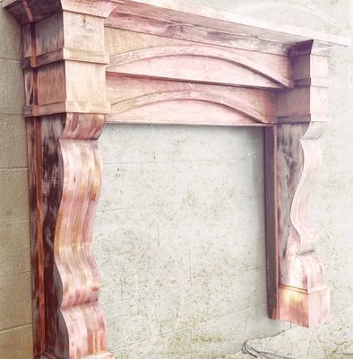 The Farmhouse Mansion Fireplace Mantel
