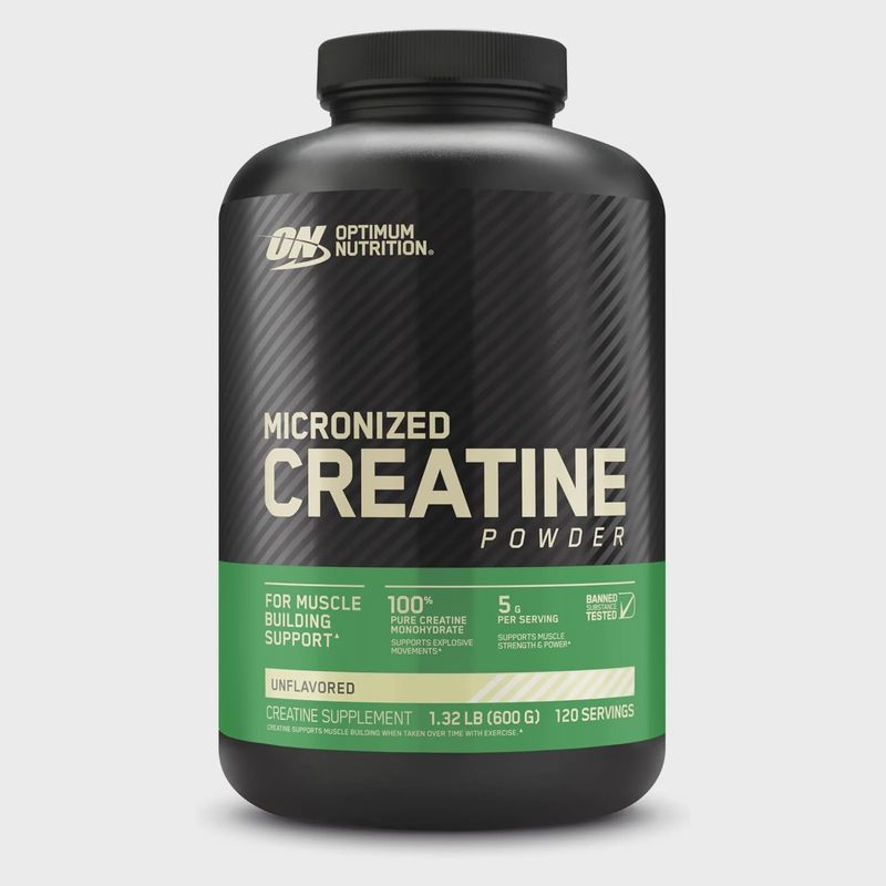 Optimum Nutrition, Micronized Creatine Powder, Unflavored, 1.32 lb (600 g)