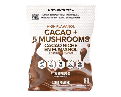 Schinoussa High Flavanol Cacao + 5 Mushrooms