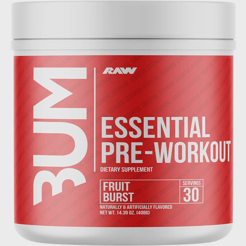 Raw Nutrition, Bum, Essential Pre-Workout, Fruit Burst, 14.39 oz (408 g)