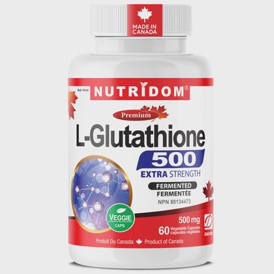 L-Glutathione 500mg | 99% Pure Reduced Form | Fermentation Derived | Antioxidant | 60 Vegan Capsules