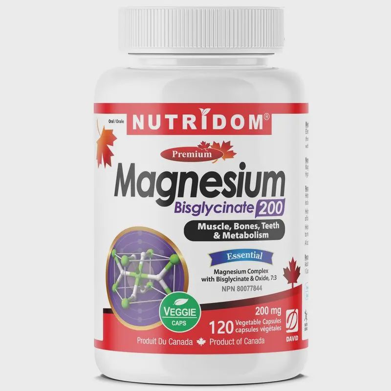 Magnesium Bisglycinate 200mg Elemental | Chelated | 120 Vcaps