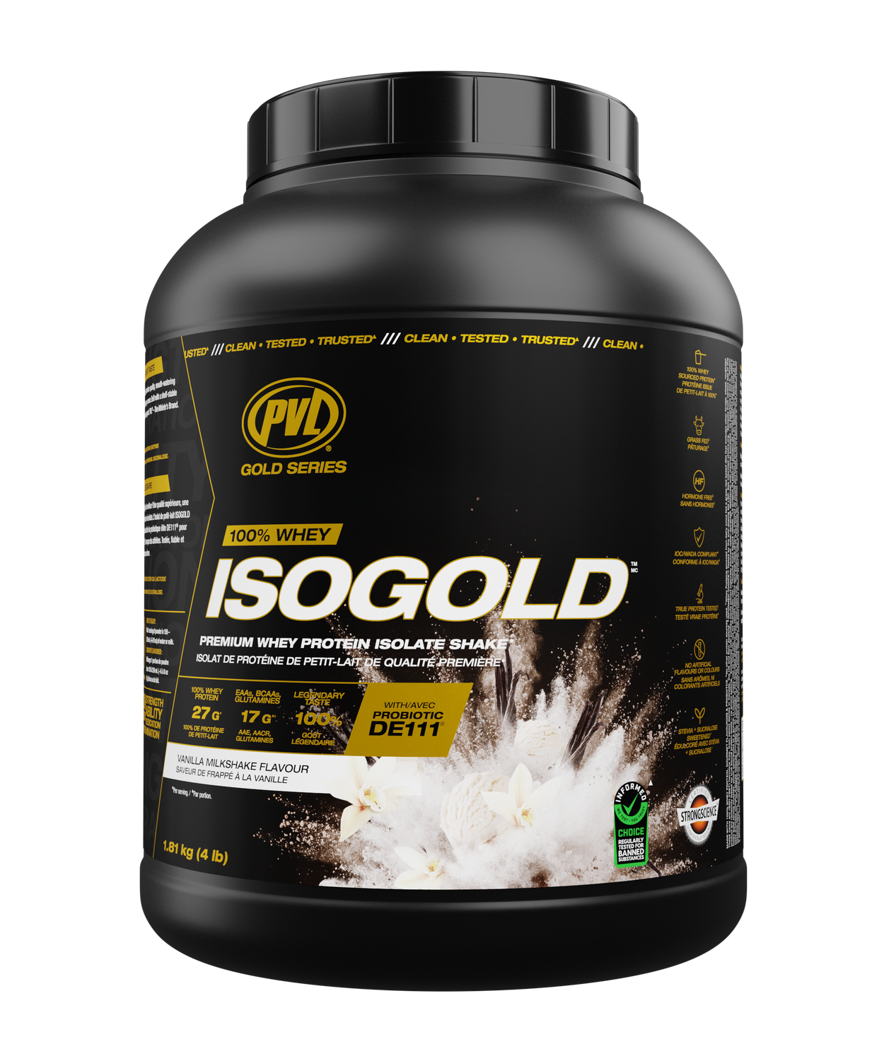 ISOGOLD 4LBS (1.81KG) - PREMIUM WHEY PROTEIN ISOLATE