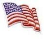 American Flag wavy