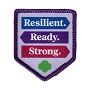 17. Resilient. Ready. Strong. Patch