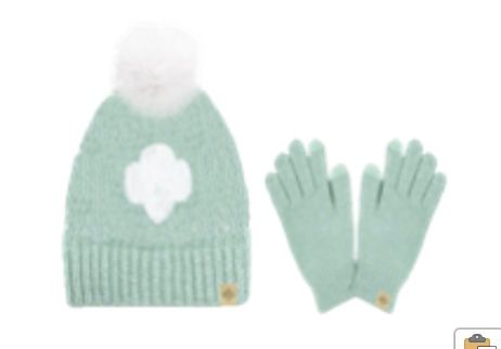 Mint Hat &amp; Glove Set