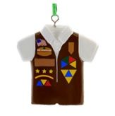 02. Girl Scout Brownie Vest Ornament
