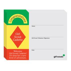 10. Cadette Bridging Certificate