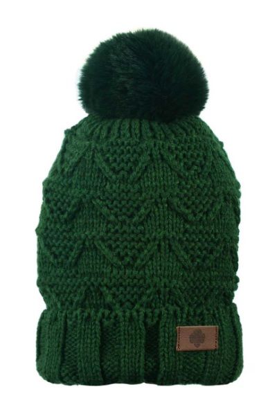 Cuff Pom Pom Hat