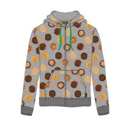 11. Girls&#39; Photo Cookie Zip-Up Hoodie - Large