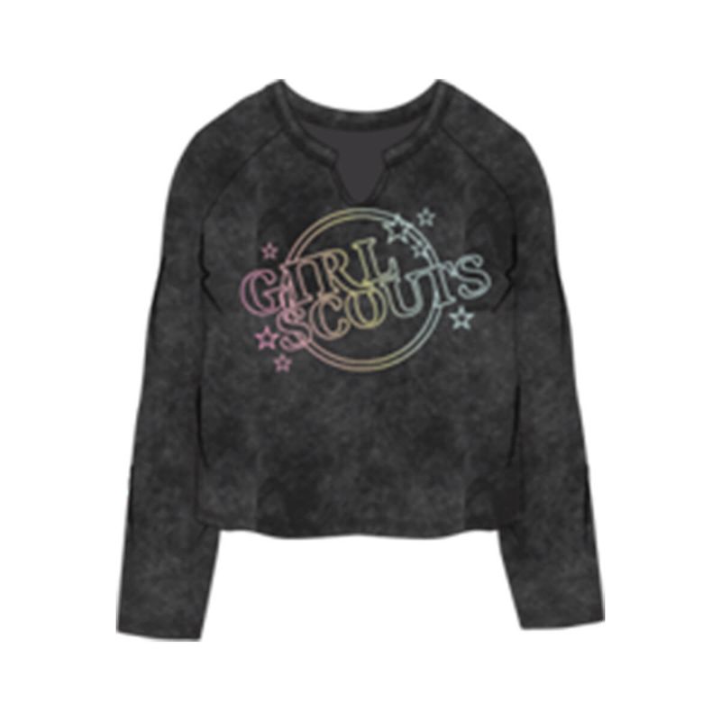 GIRLS' 70s BAND LS T-SHIRT LG