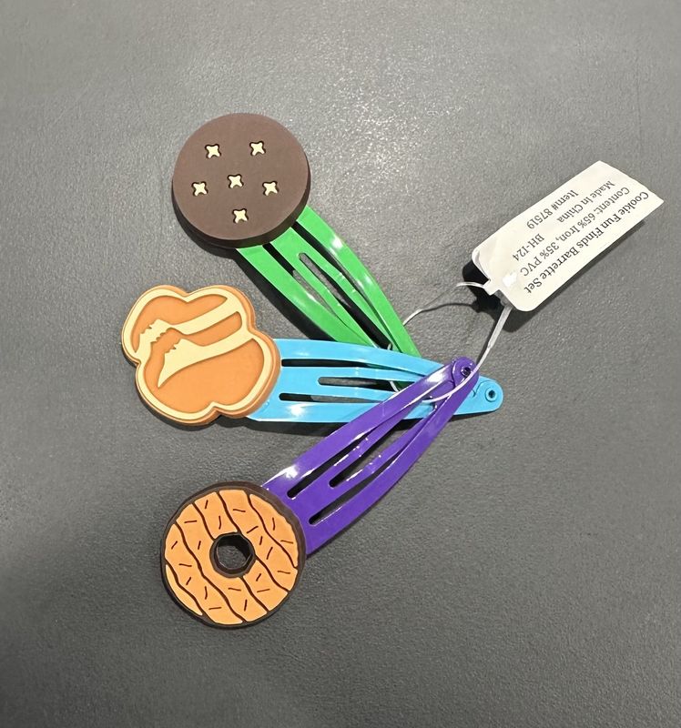 Cookie Fun Finds Barrettes-Set of 3