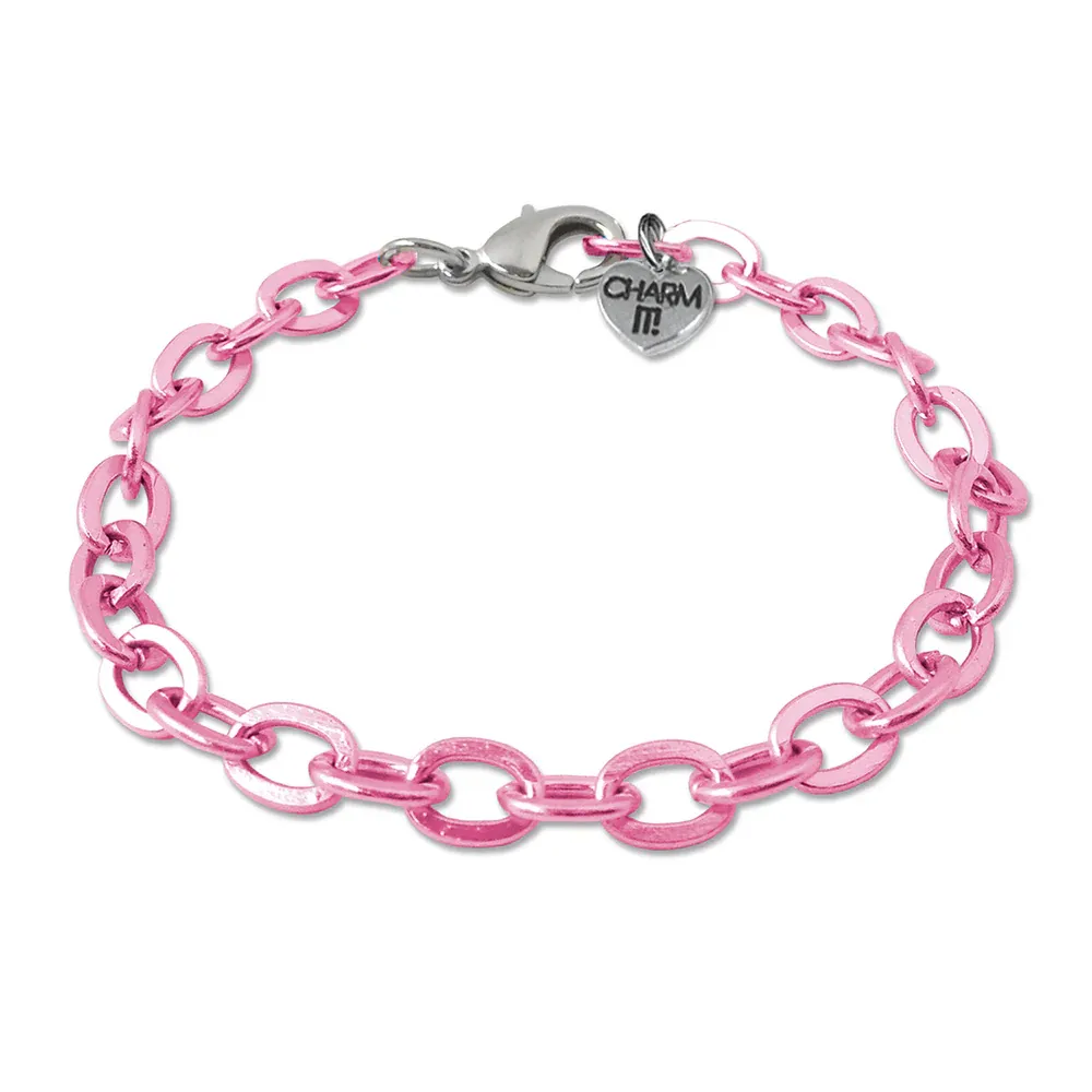 CHARMIT! Pink Chain Link Bracelet