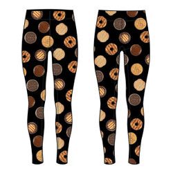 Photo Cookie Leggings, Size: M