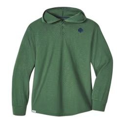 Henley Hoodie Shirt, Size: M