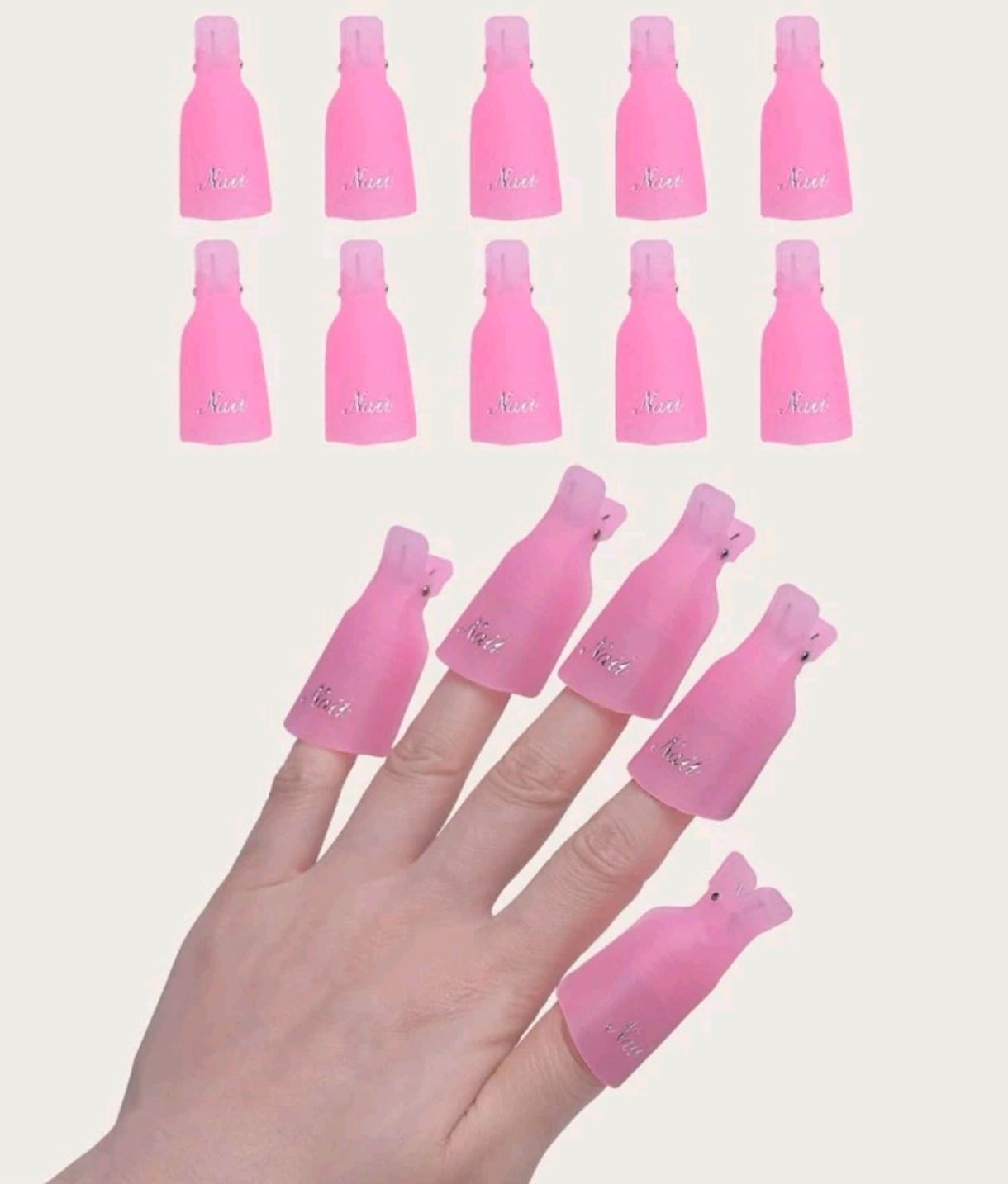 10pcs Finger Nail Soak Off Clips