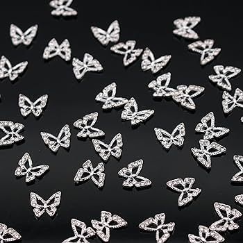 20pcs Silver Butterfly Charm