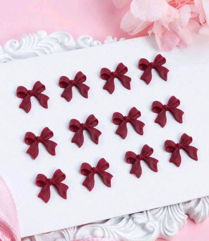 30pcs Cherry Red Bows