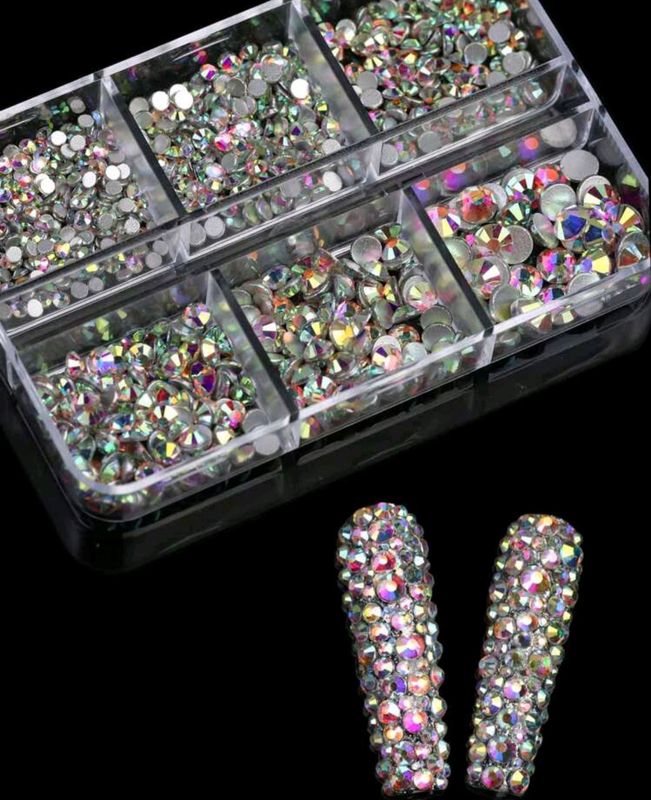 6 Grid Rhinestone Box
