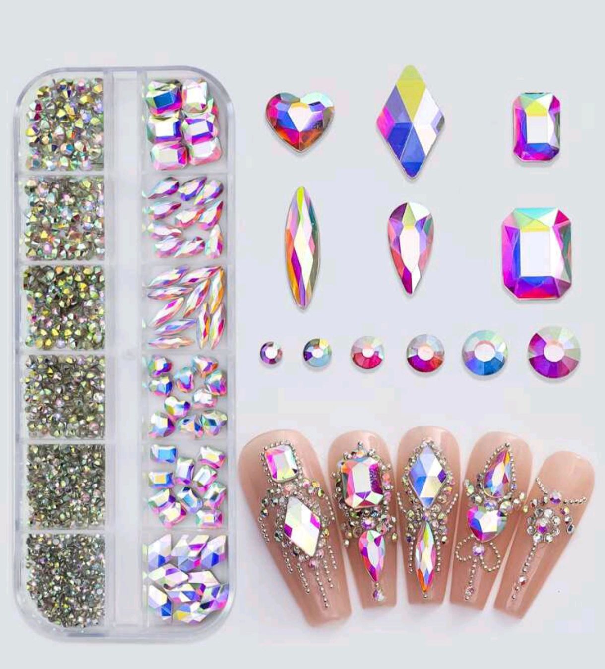 Aurora Flat Back Gemstone