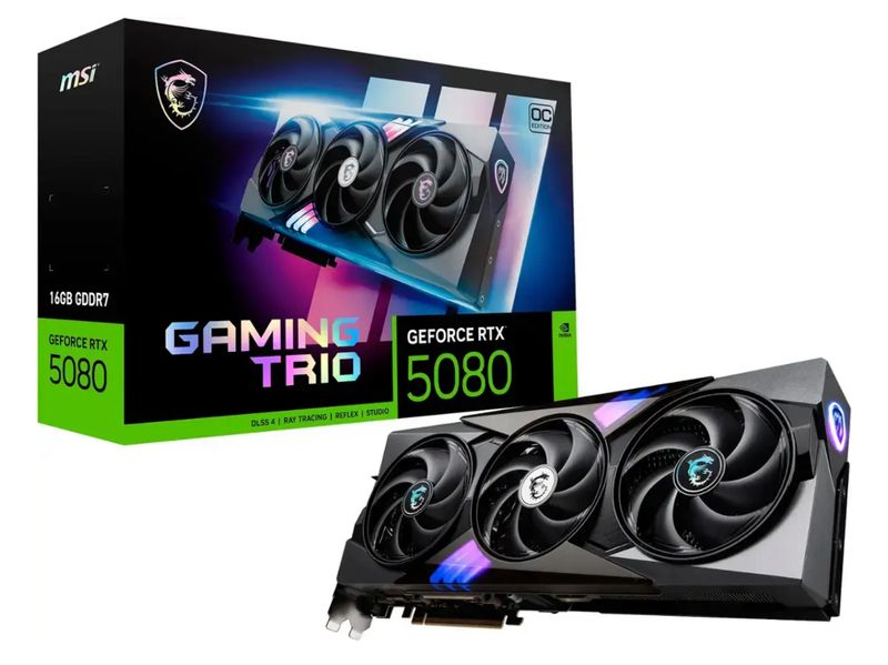 MSI - NVIDIA GeForce RTX 5080 16G GAMING TRIO OC