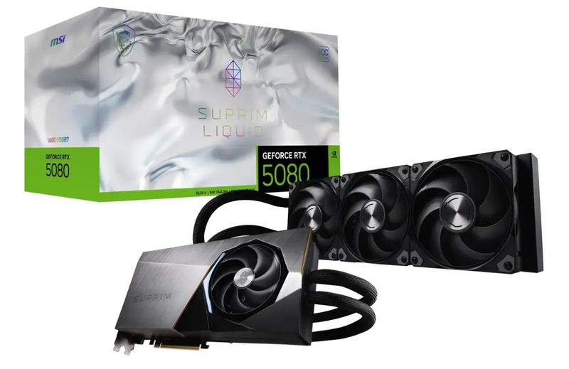 MSI - NVIDIA GeForce RTX 5080 16G SUPRIM LIQUID SOC