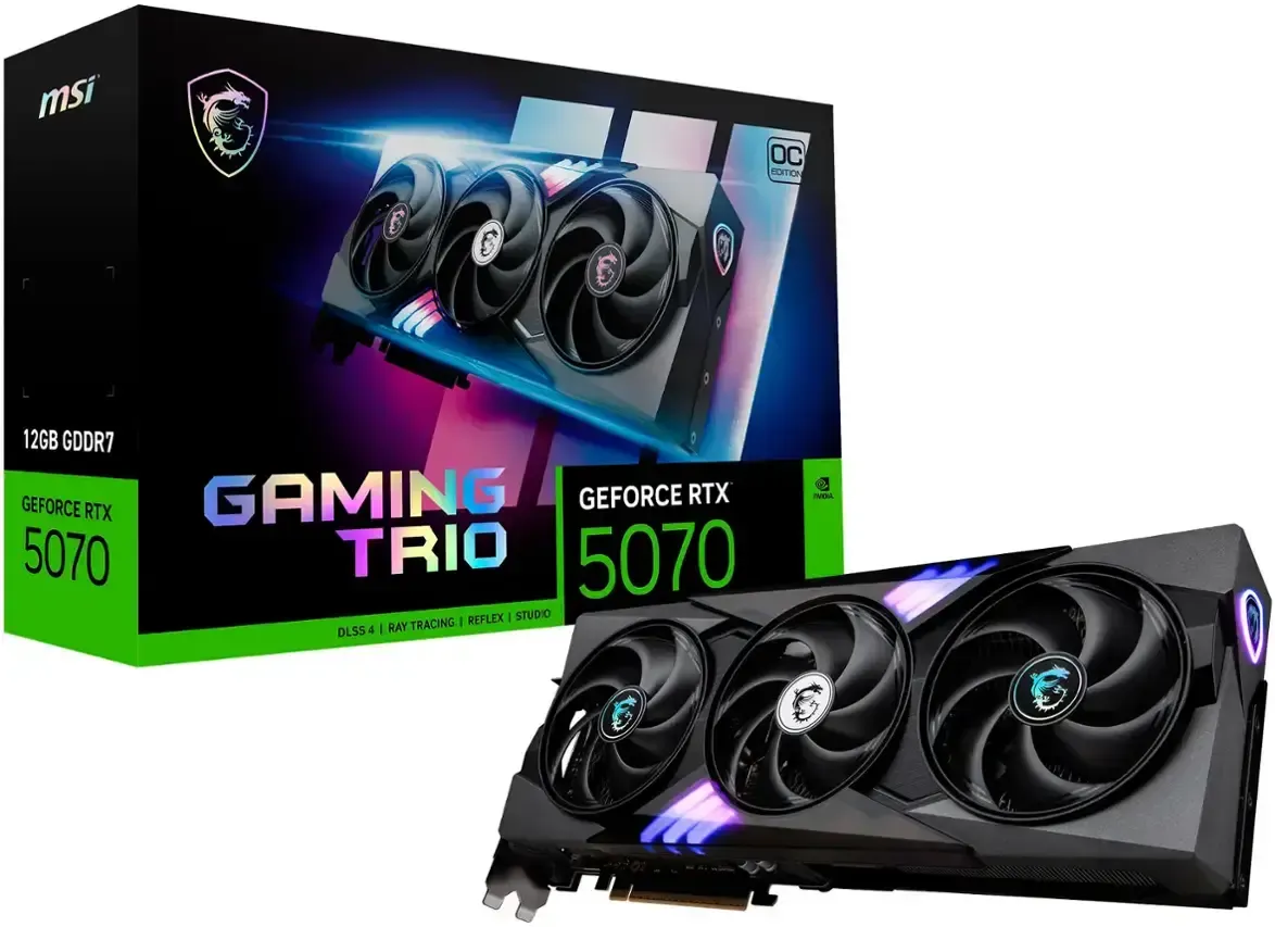 MSI - NVIDIA GeForce RTX 5070 12G GAMING TRIO OC