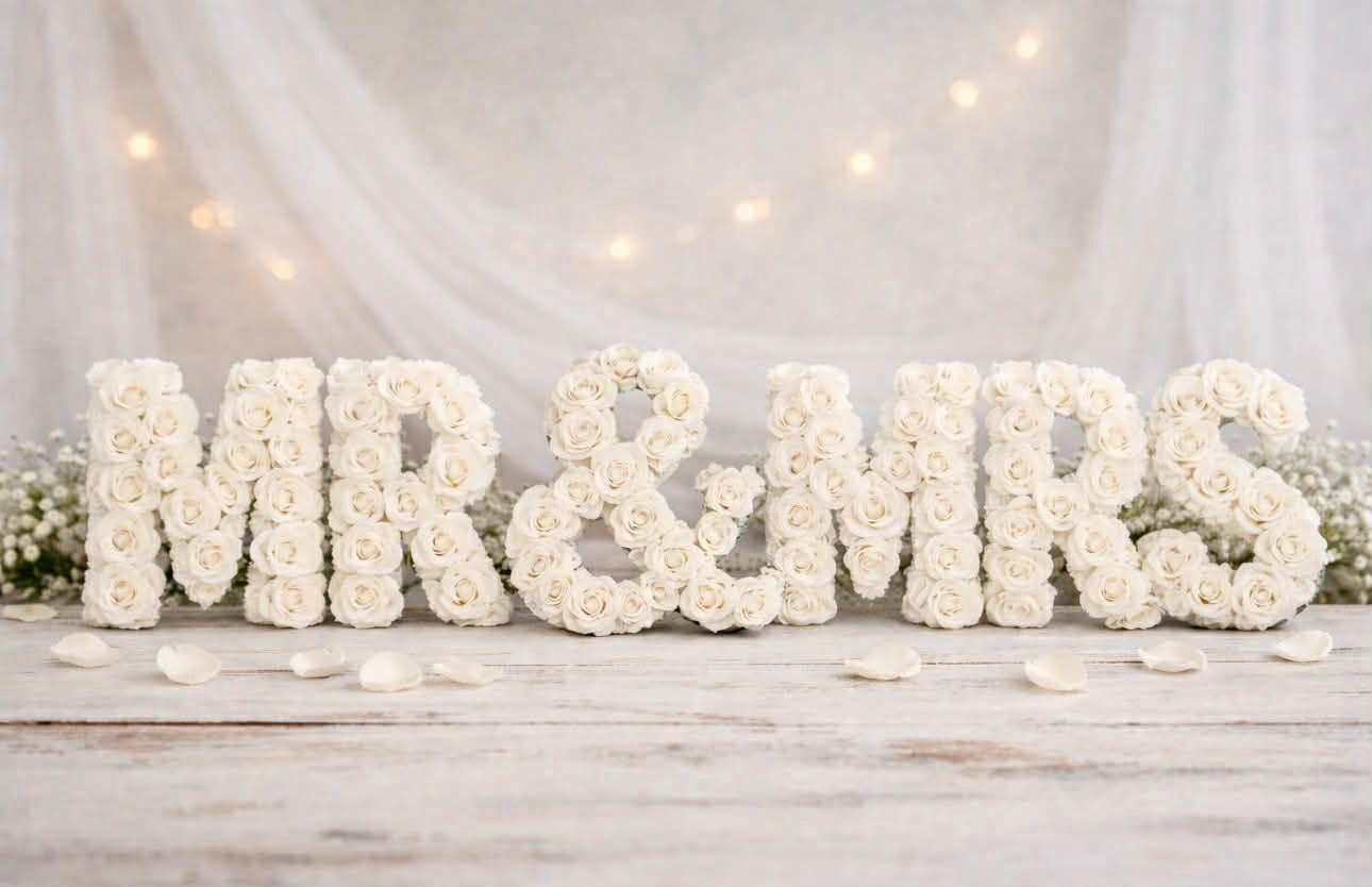Rose Covered Letters Price per letter