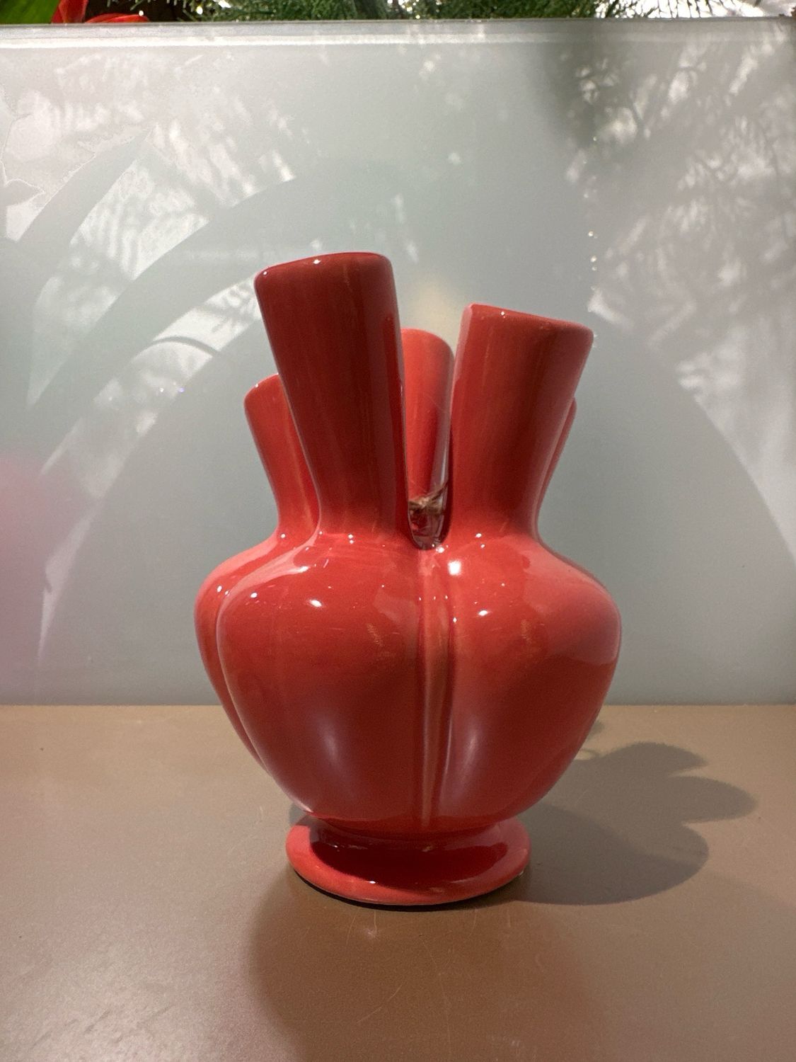 Tulpen vaas koraal 18 cm