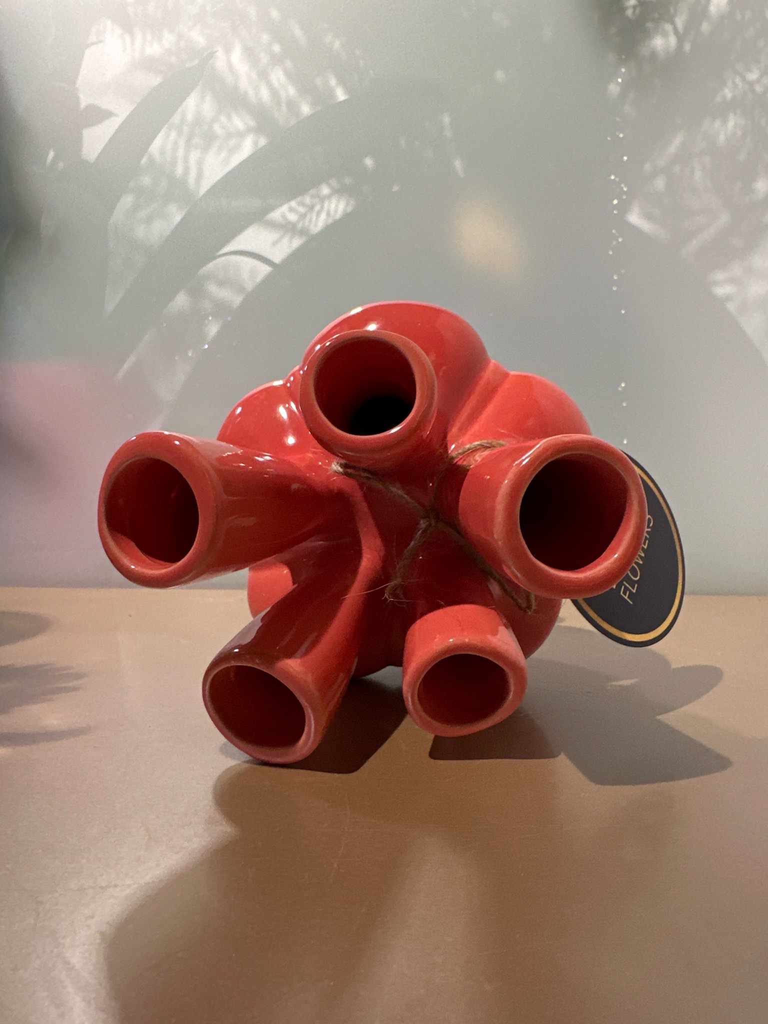 Tulpen vaas koraal 18 cm