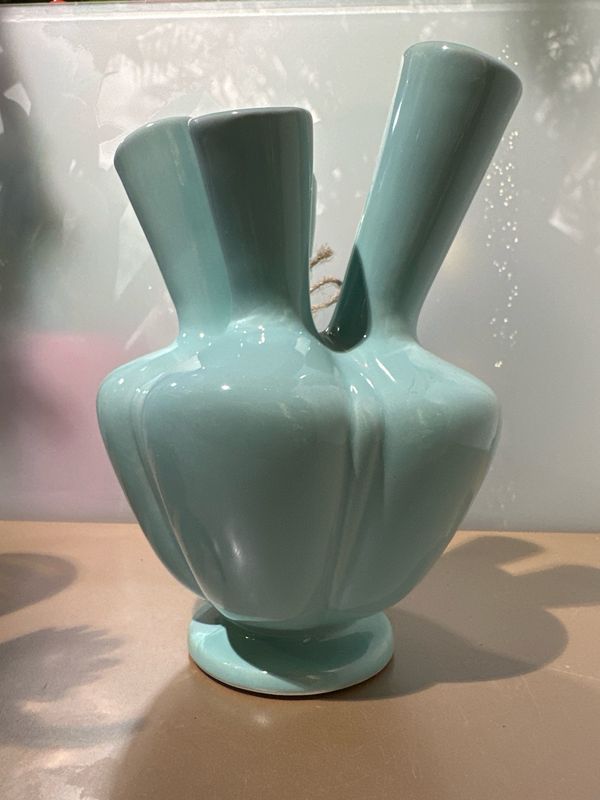 Tulpen vaas mosgroen 22cm