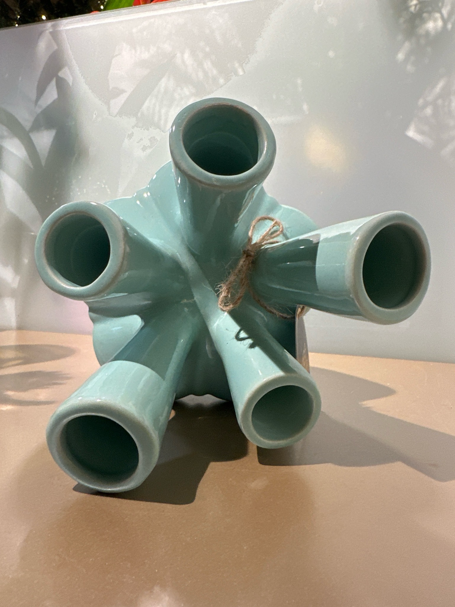 Tulpen vaas mosgroen 22cm