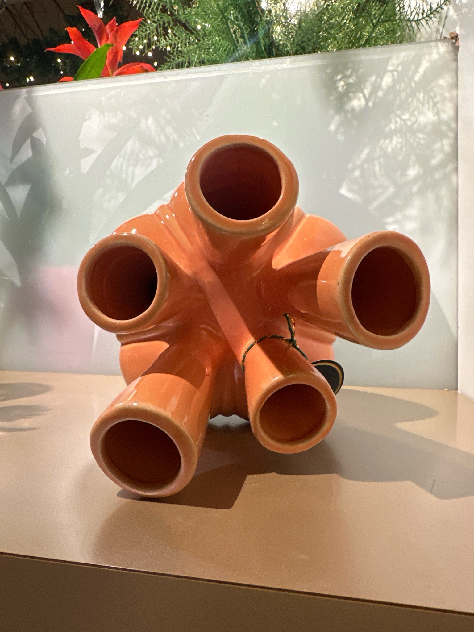 Tulpen vaas oranje 27 cm