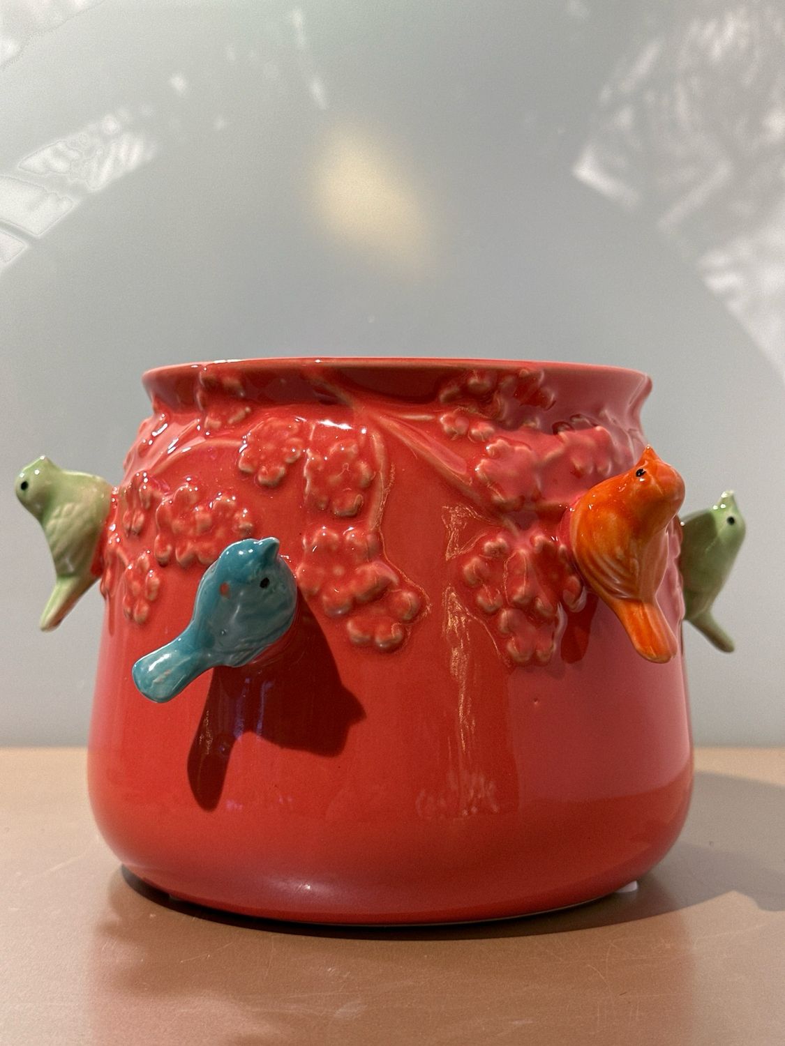Vogel pot koraal 13cm