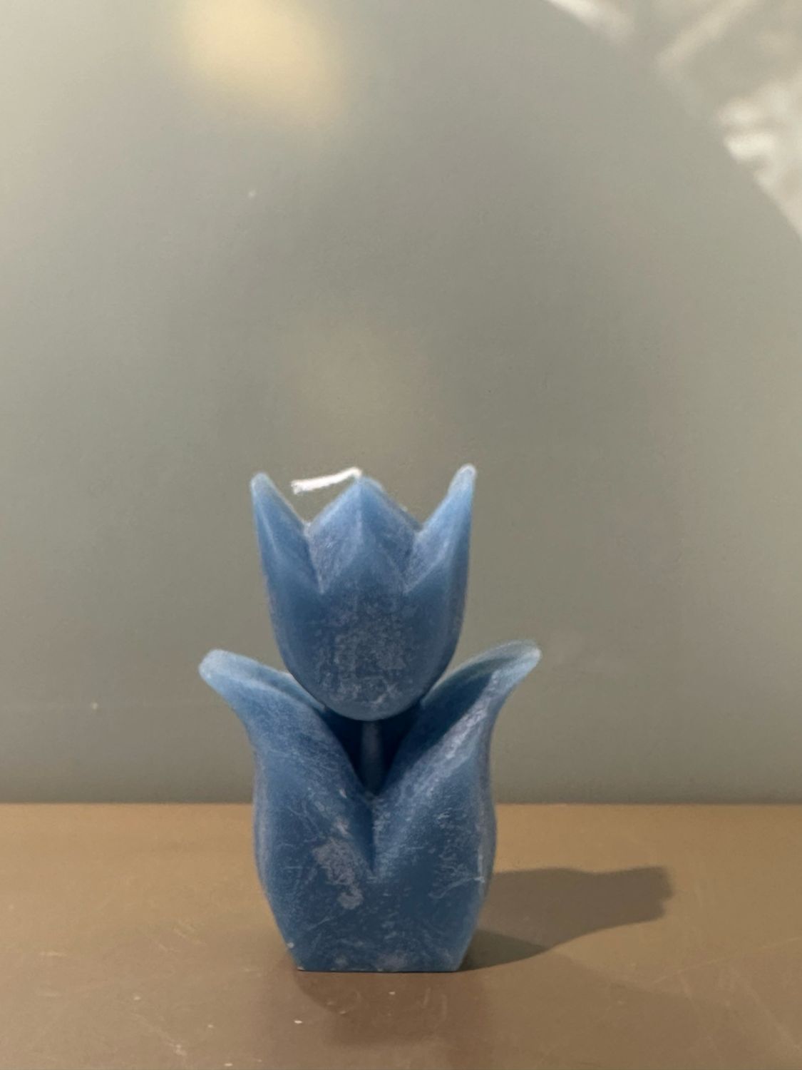 Tulp kaars Blauw 9cm