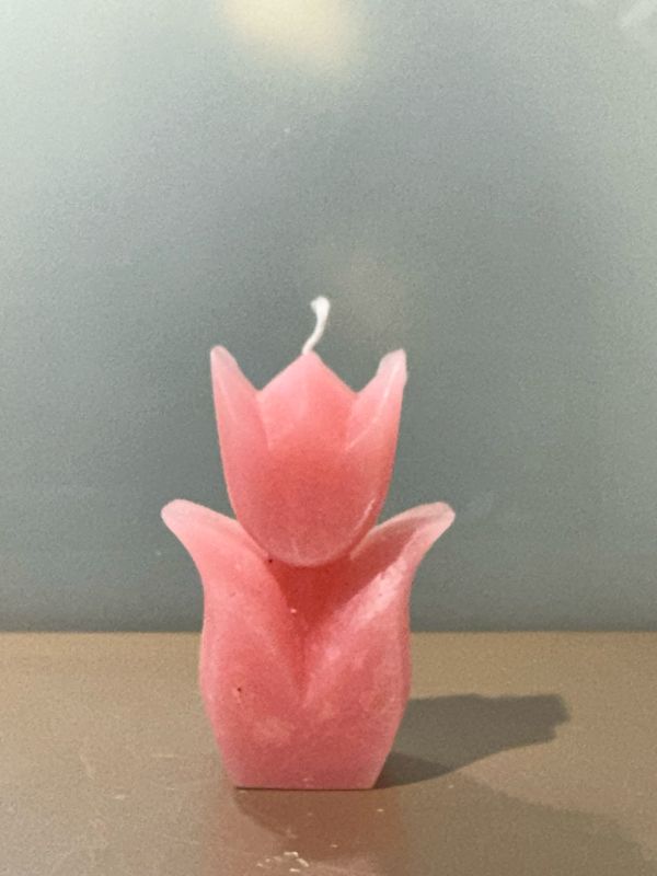 Tulp kaars Roze 9cm