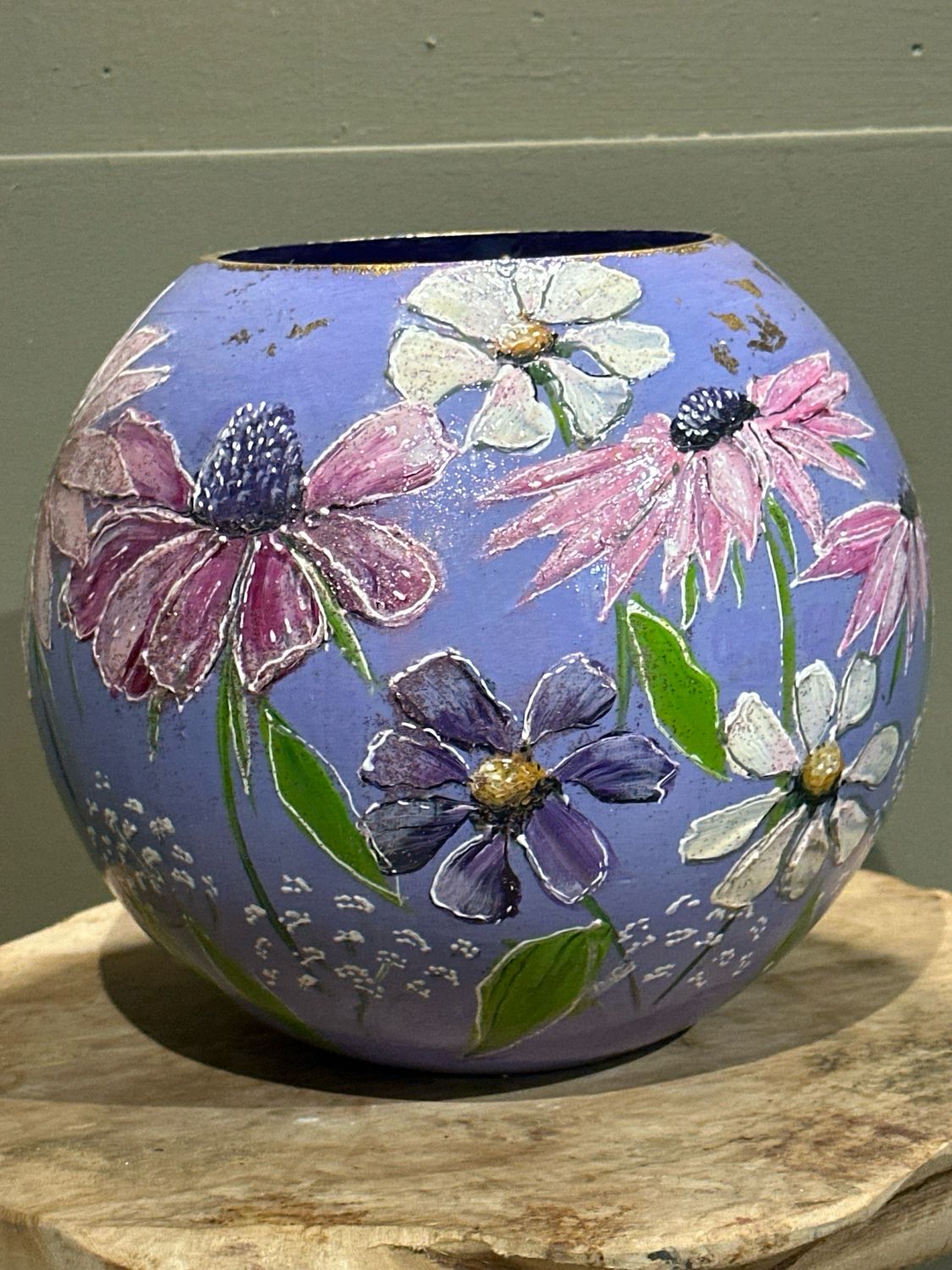 Bloemenvaas lila